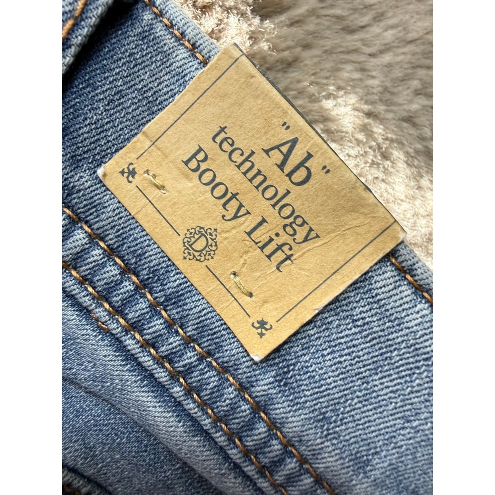 NWT Democracy Ab Technology High Rise Slim Straight Jeans Blue Curve Size 10 - Picture 4 of 12